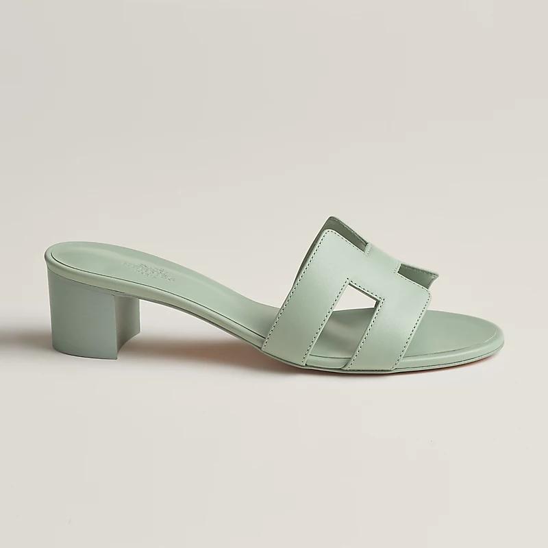 Giày Hermes Oasis Sandal Nữ Xanh Mint